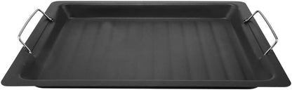 BBQ Frying Pan, Stainless Steel Non-Sticky Barbecue Pan, Frying Pot for Grilling, Picnics, Outdoor Activities
