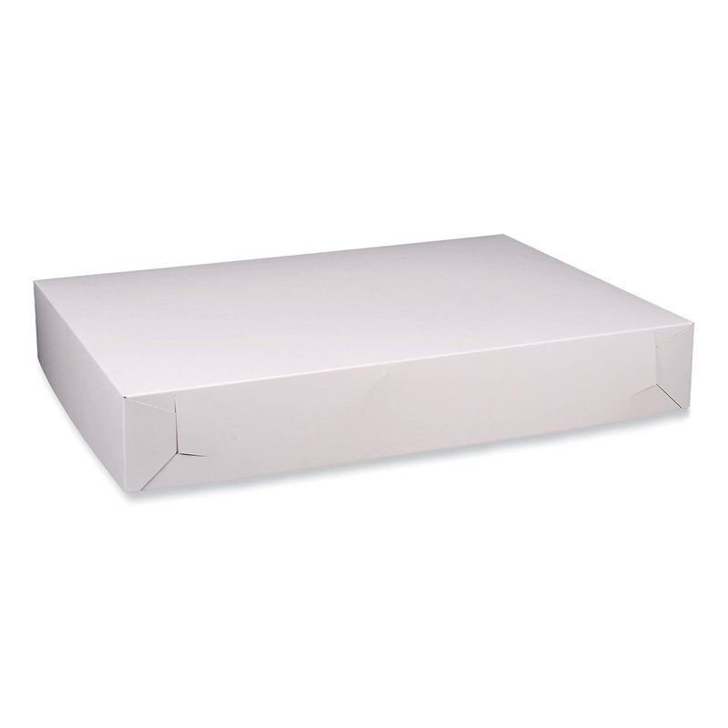 Southern Champion Tray Standard White Bakery Boxes 26X18-1/2X4, 50 Count