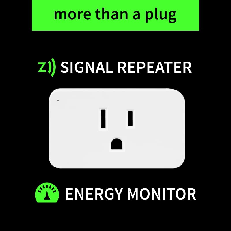 Zooz 800 Series Z-Wave Long Range Smart Plug ZEN04 800LR | Hub Required | Works with the Z-Box Hub, Home Assistant, and Hubitat
