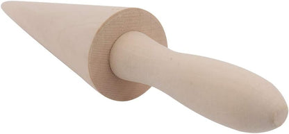 Wooden Waffle Cone Roller, Ice Cream Cone DIY Cooking Tool, Pastry Roll Cake Decorating Accessory