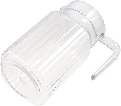 600ML Acrylic Pitcher - Transparent Juice Bottle with Lid and Handle for Cold Water, Juice, Tea, Milk, Sangria