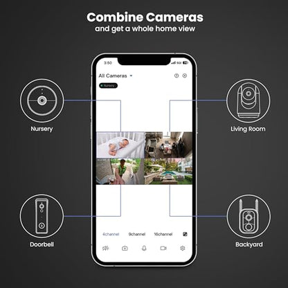 Feit Electric Doorbell Camera, 2.4 GHz WiFi, No Hub, Two-Way Audio, Motion Detection, Night Vision, 1080p HD, Micro SD Card Storage, Wireless Chime Included, Hardwired, CAM/Door/WiFi