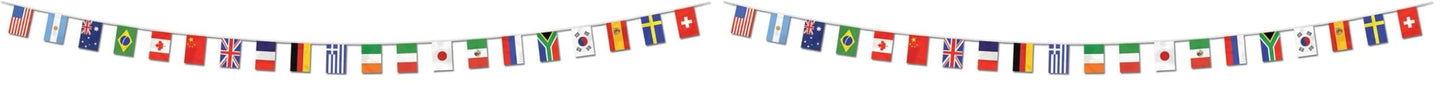 Beistle - 57738 Beistle Party Supplies, International Flag Pennant Banner, Multicolor (Pack of 2)