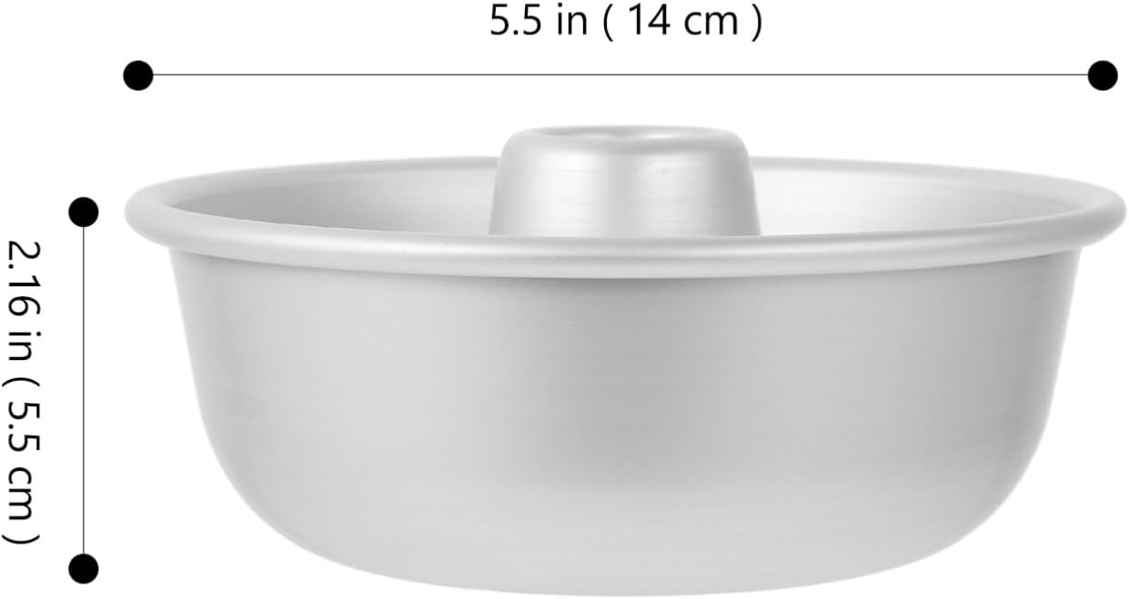 Luxshiny Soap Angel Food Cake Pan, Pound Tube Pan, Non-stick Donut Mold for Baking Chiffon Cake (13cm)