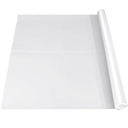 VOKOY 36x24 Inch Silicone Mat for Crafts, Extra Large Silicone Painting Mat, Clear Silicone Sheet for Kitchen Countertop, Baking, Clay, Arts - Heat resistant, Washable (White,Translucent)