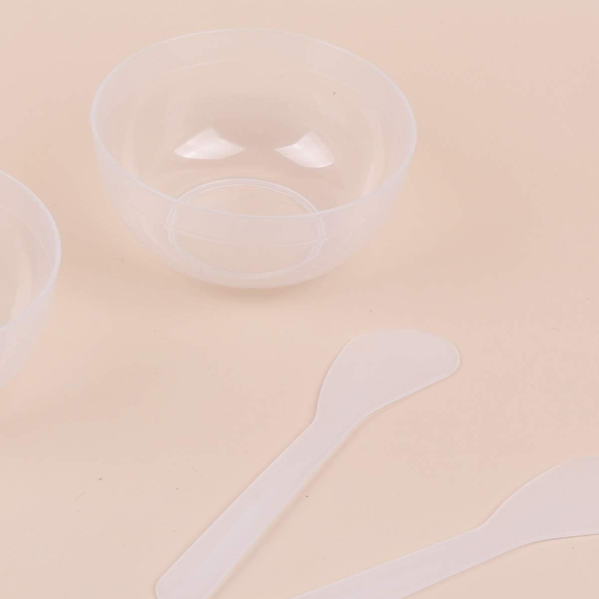 10 Sets Slime Bowl Mixing Tool Makeup Bowls, Plastic Glue Mixer for Makeup Crafts (Transparent)
