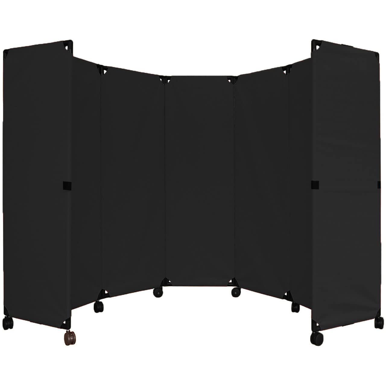 Versare MP10 Portable Folding Wall Partition | Economical 5 Panel Design | Portable Room Divider On Wheels | Adjustable, Freestanding Setup | Multiple Widths