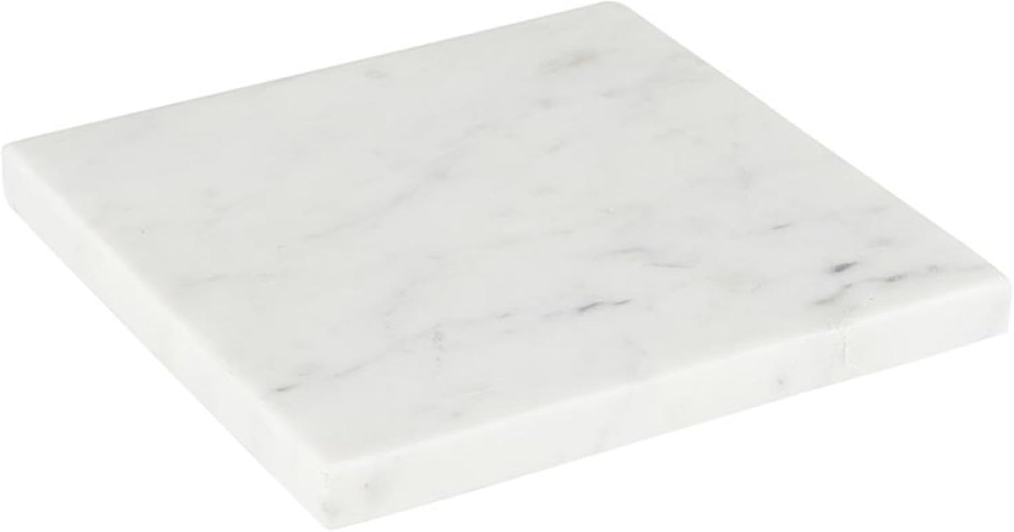 Santa Barbara Design Studio Marble Charcuterie Board, Cheese Board Cutting Board, 6" Square, White