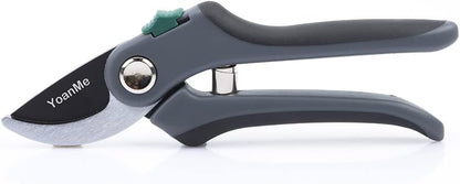 YoanMe-Sharp Bypass Pruning Shears, Gardening Scissors, Tree Trimmers, Hand Pruner, Garden Shears, Clippers