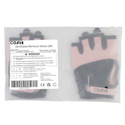 COFIT Breathable Workout Gloves, Antislip Weight Lifting Gym Gloves for Men Women, Superior Grip & Palm Protection for Weightlifting, Fitness, Exercise, Training