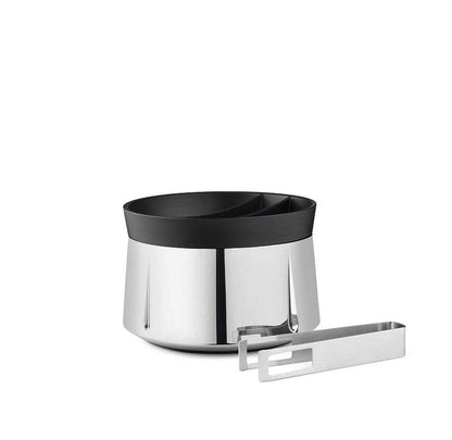 Rosendahl Grand Cru Barware Ice Bucket Steel, Chrome, 4.3"H x 6.3"D, Gift Box Included