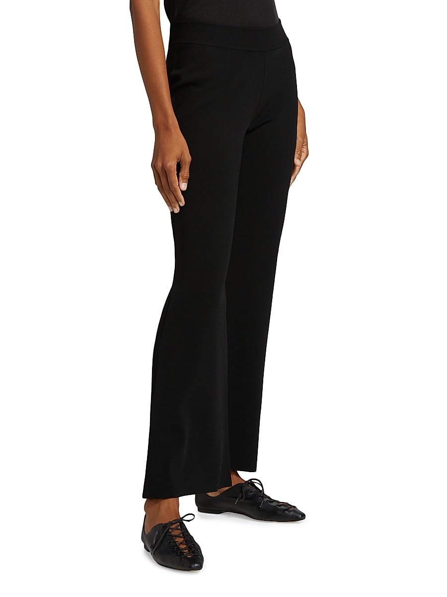 Stella McCartney, Compact Knit Kick-Flare Pants, Medium, Black