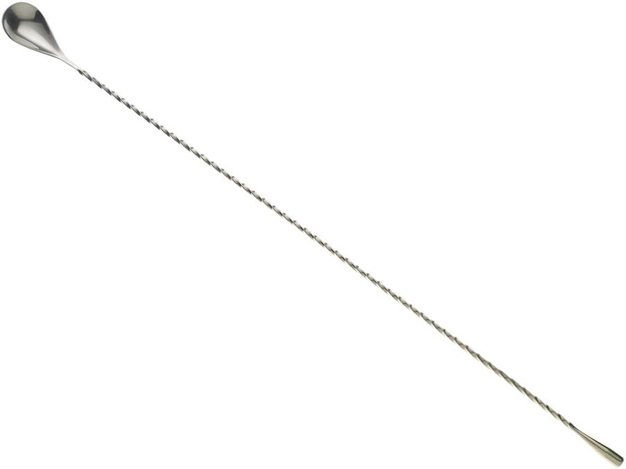 Barfly Teardrop Bar Spoon, 19 5/8" (50 cm) Stainless Steel End