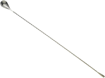 Barfly Teardrop Bar Spoon, 19 5/8" (50 cm) Stainless Steel End