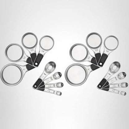 OXO Good Grips 8 Piece Stainless Steel Measuring Cups and Spoons Set