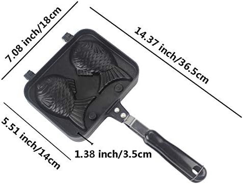 Cake Pan Waffle Maker - Aluminum Alloy Non-stick Waffle Cake Baking Mold Plate (Fish Mould)
