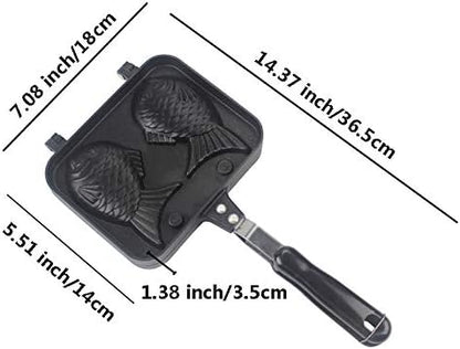 Cake Pan Waffle Maker - Aluminum Alloy Non-stick Waffle Cake Baking Mold Plate (Fish Mould)