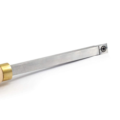 YUFUTOL Carbide Woodturning Tool Mini Size (3 Piece Set) Includes Diamond, Round and Square Turning Tools With Comfort Grip Handles Perfect For Small to Mid-Size Projects