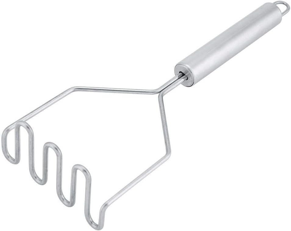FTVOGUE Stainless Steel Potato Masher, Vegetable Mud Crusher, Kitchen Gadgets for Potato Puree