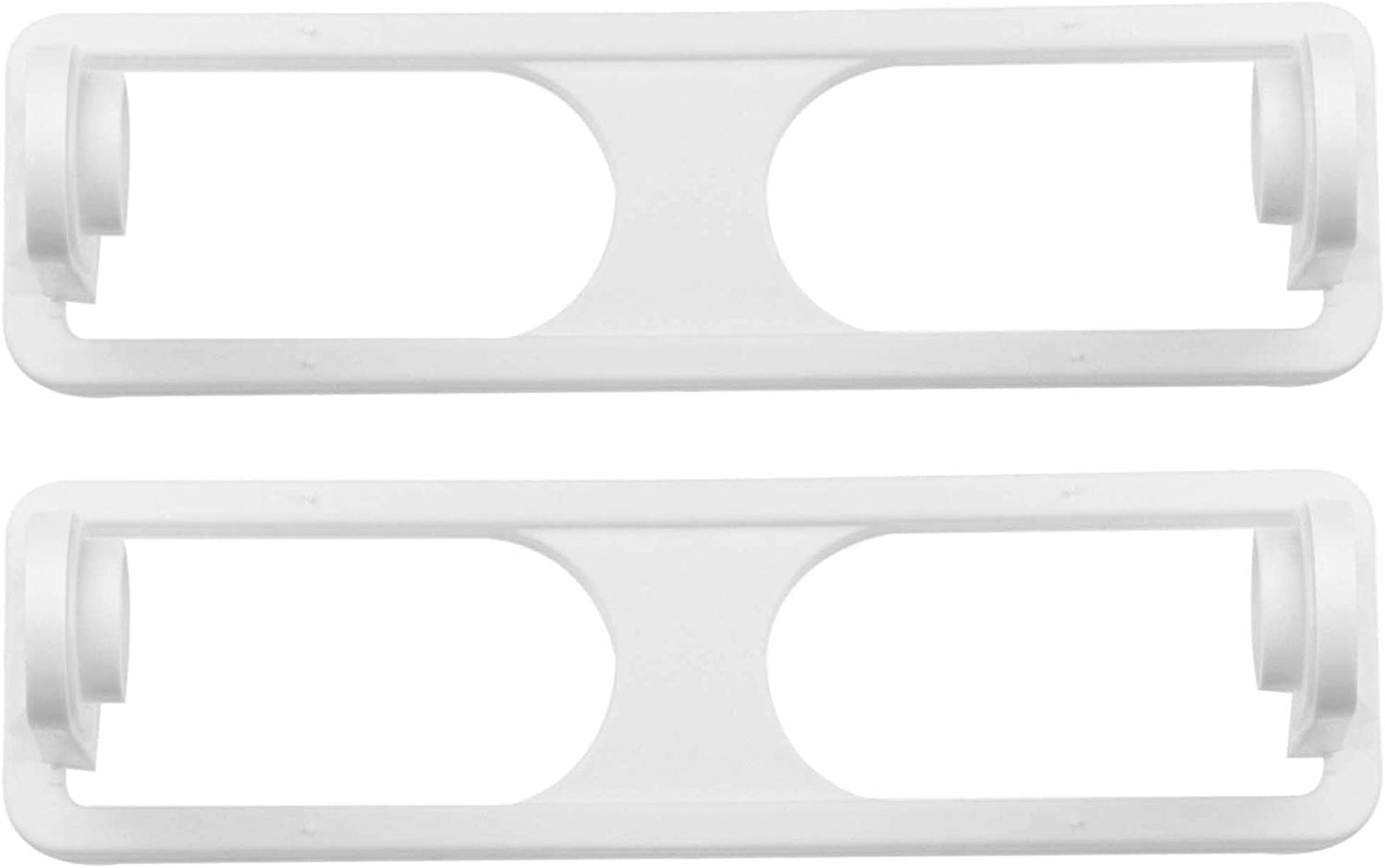 DecorRack Wall Mount Paper Towel Holder, Flexible Shatterproof Plastic, Vertical or Horizontal Mount (2 Pack)