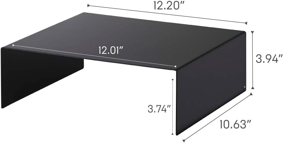 Yamazaki Home Cabinet Bottom Shelf Storage Organizer, Set of 2 Dish Riser for Under Sink or Kitchen Pantry