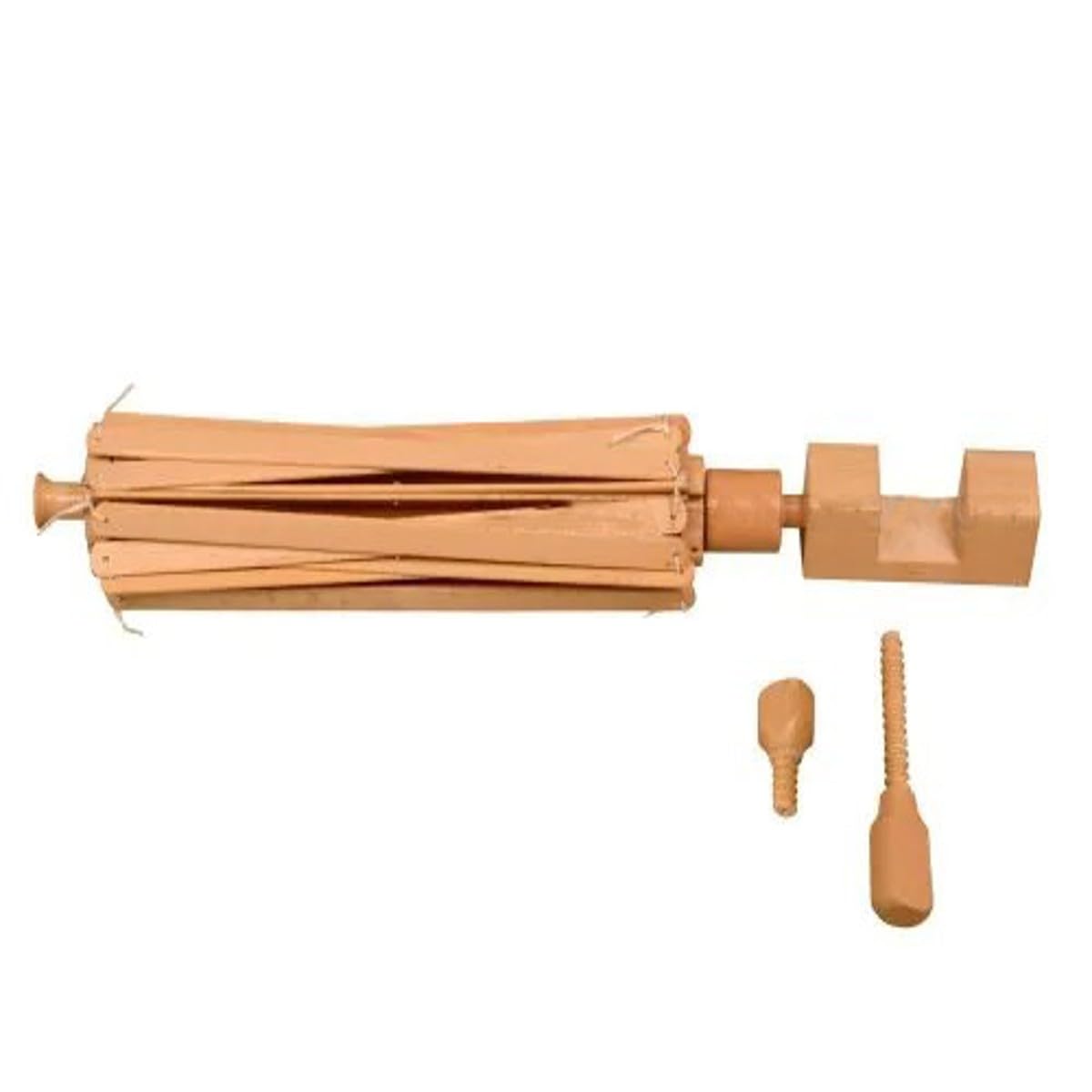 Wooden Yarn Ball Winder - Handcrafted Knitting & Crocheting Yarn Bobbin Winder - Knit Picks Umbrella Yarn Swift Tabletop - Center Pull Wool String Holder Winding Machine (Off-White, Umbrella Swift)