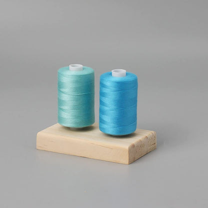 2 Pcs Wooden Thread Holder Embroidery Thread Rack Sewing Wire 2 Spool Stand for Embroidery Quilting