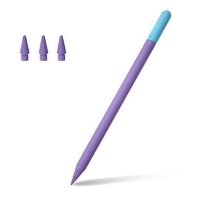 Stylus Pen for iPad 6th-11th Gen - 4X USB-C Fast Charge Pencil with 4 Replacement Nibs &0.1mm Pixel Precision, Magnetic Active Stylus for iPad Pro 11"/13"/M5/M4, Air M4/M3/M2, Mini 7/6/5, Purple