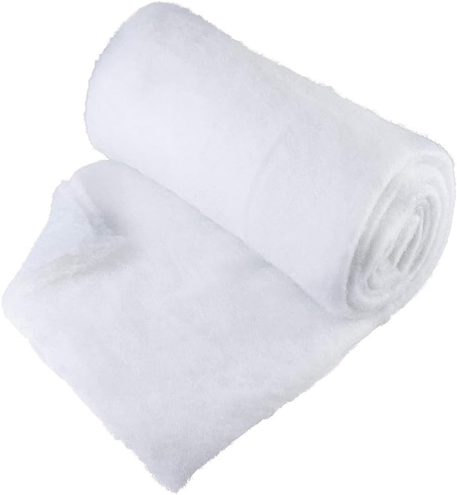 Snow White Polyester Blanket, 32" x 40" (1 Pc) | Luxurious Fluff for Crafts, Winter Decor & Displays