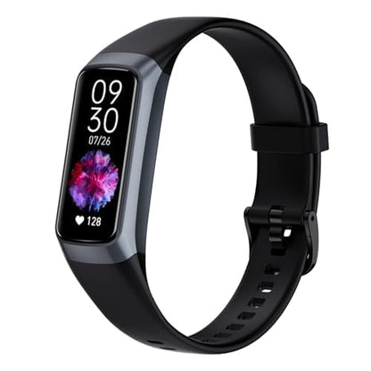 Fitness Tracker with Heart Rate/Blood Oxygen/Sleep Monitor, 20+ Sports Modes Smart Watches for Women/Men, Activity & Step Tracker Smart Watch for Android/iOS Phones (Black)