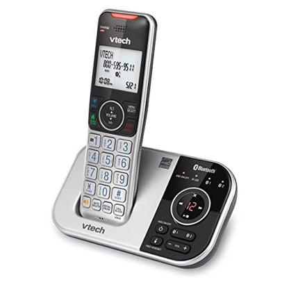 VTech VS112-4 Bluetooth 4 Handset Cordless Phone for Home with Answering Machine, Call Blocking, Caller ID, Intercom and Connect to Cell