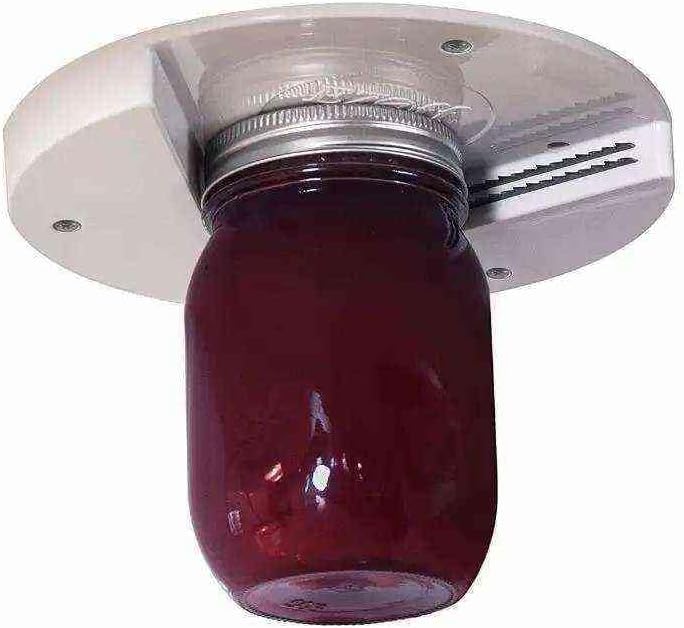 New Under Cabinet Manual Jar Opener for Weak Hands and Seniors with Arthritis, Small, White