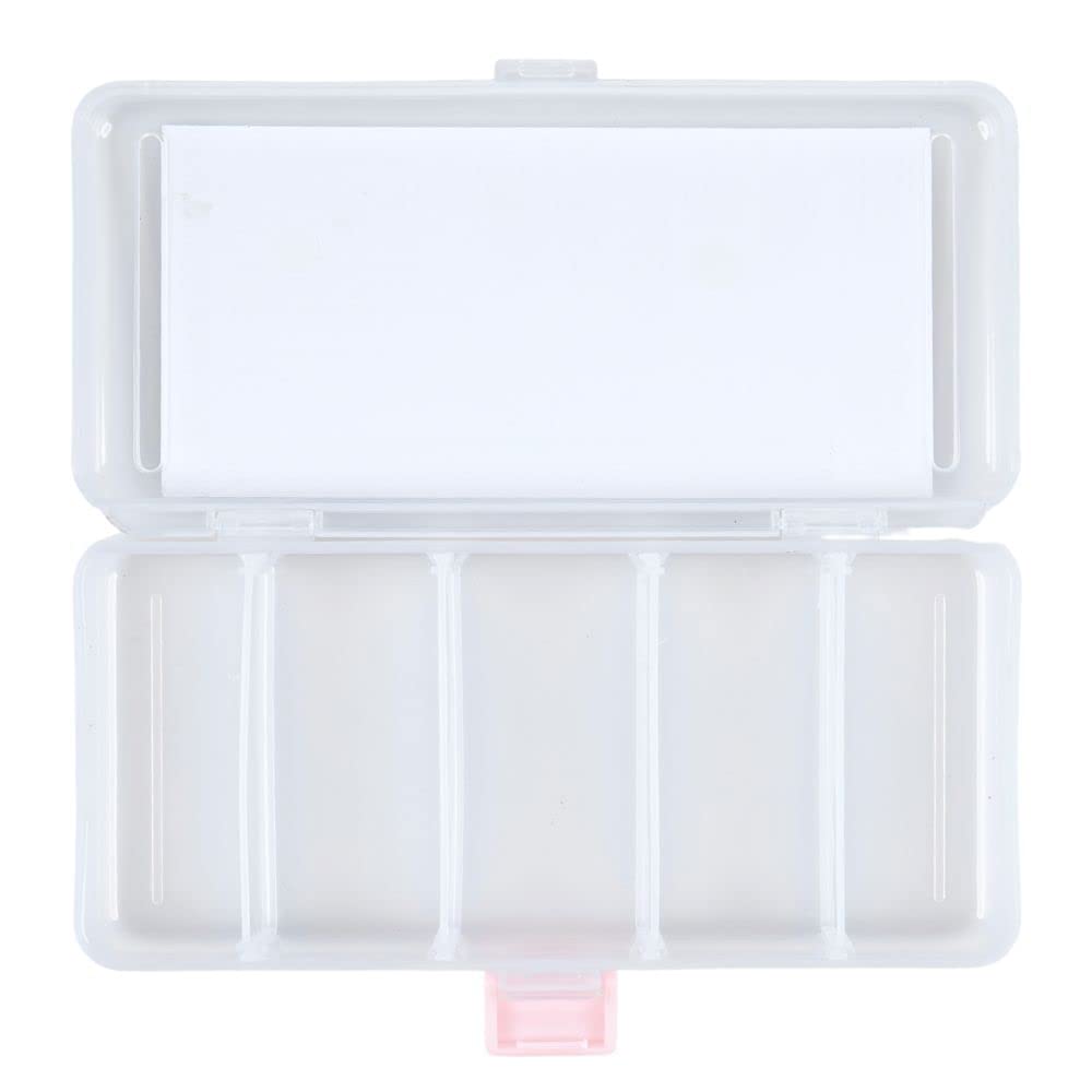Craft County Clear Organizer Box with 5 Sets of Five Stackable Jars with Lid – 31 Pieces – Great for Diamond Art, Beads, Findings, Saving Space, and More!