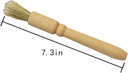 Coffee Grinder Cleaning Brush 2Pcs, Wood Handle & Natural Bristles, Espresso Brush Accessories for Home Kitchen