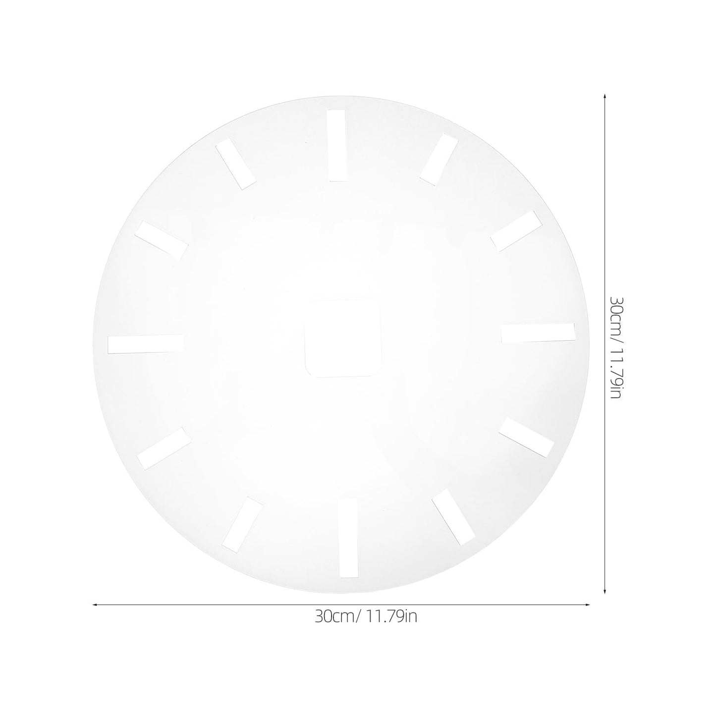 DIYEAH Clock Face: Acrylic Router Template - Clock Face Stencil for Woodworking Crafting Roman Numeral Router Dial Insert Accessory