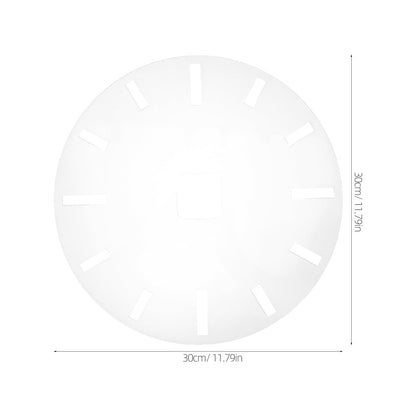 DIYEAH Clock Face: Acrylic Router Template - Clock Face Stencil for Woodworking Crafting Roman Numeral Router Dial Insert Accessory