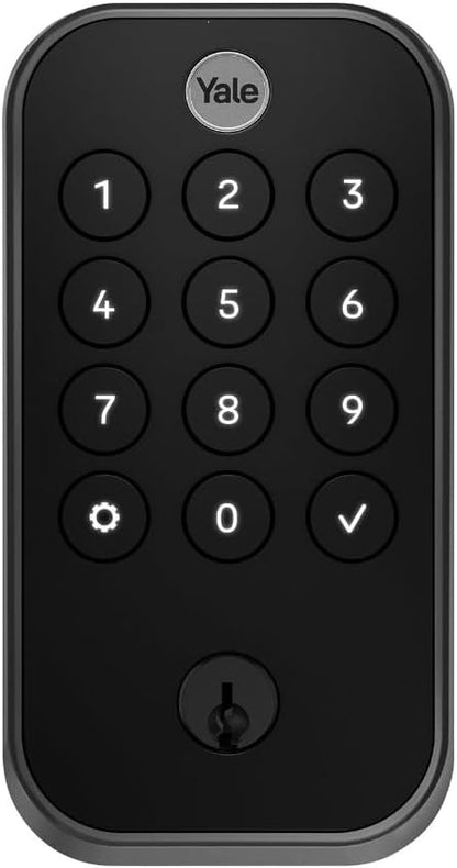 Yale Security Assure Lock 2 - Black Suede Smart Deadbolt with Wi-Fi Keypad & Fingerprint Scanner | YRD410-F-WF1-BSP