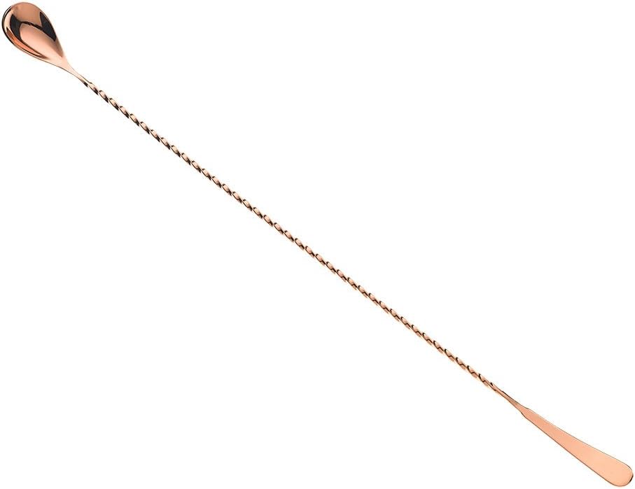 Barfly Japanese Style Copper Standard Bar Spoon - 17 1/8" (43.5 cm)