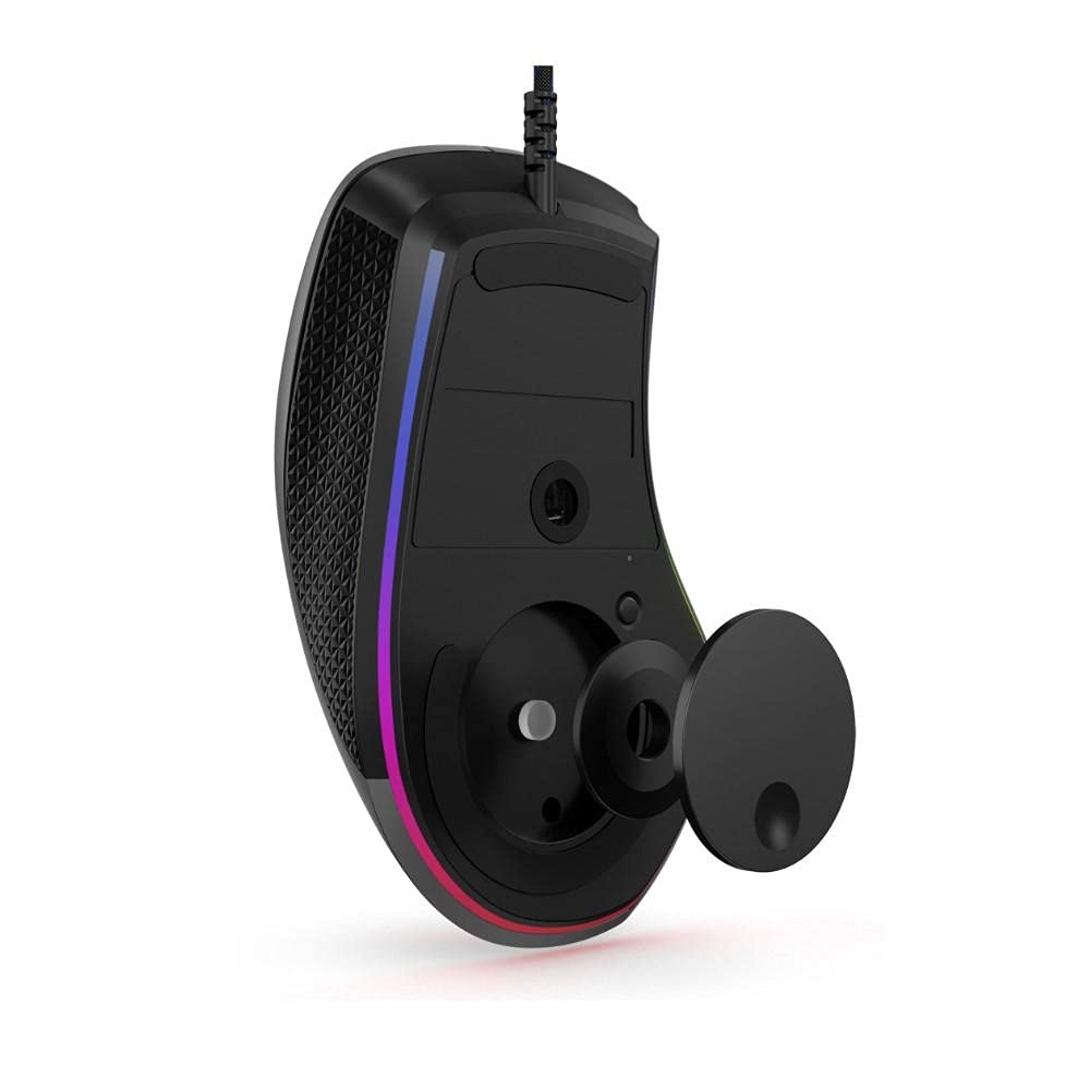 Lenovo Legion M410 Wireless RGB Gaming Mouse – 6 Button Palm Grip Mouse with 16,000 DPI, 53 Hour Rechargeable Battery, 2-Zone RGB Lighting, NVIDIA Reflex Compatible