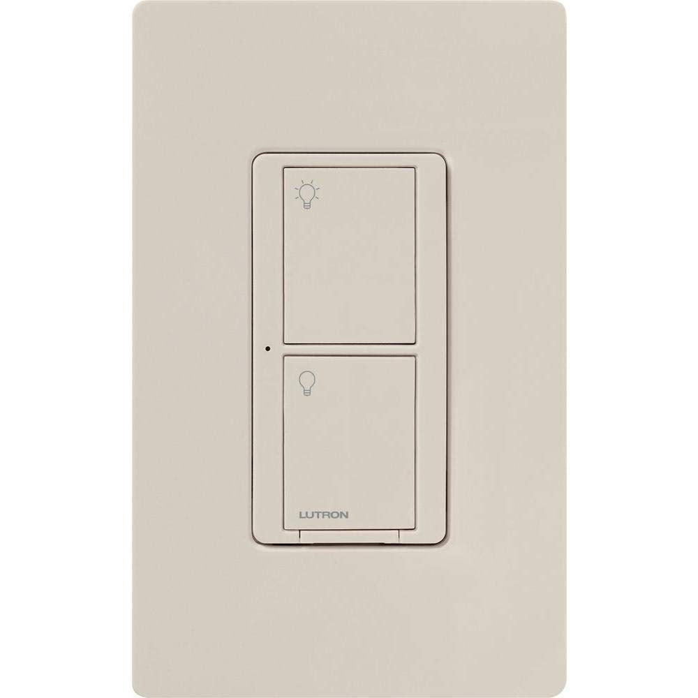 Lutron Caseta Original Smart Light Switch (Lutron Smart Hub Required), for Home, LED Lights, and Fans, 6 Amp, Single-Pole/3-Way, Neutral Required, PD-6ANS-WH, White