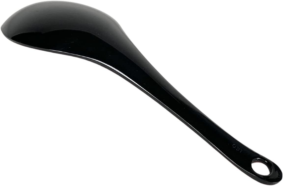 JapanBargain 2382 Serving Spoons, Japanese, Chinese, Rice Serving Spoons, Black and Red, Pack of 4