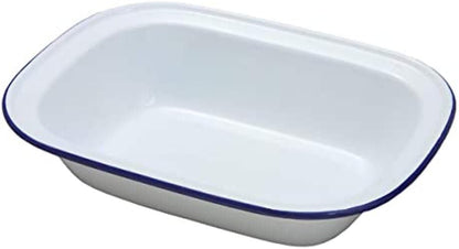 Genware Falcon 22cm Oblong Pie Dish, White - 44022
