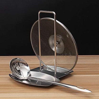 Yiffee Stainless Steel Storage Rack, Kitchen Utensil Storage Rack, Spoon Rest, Lid Holder, Rust Resistant