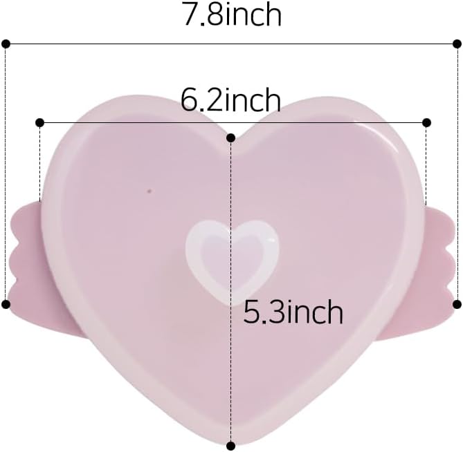 JOONIE Lovely Microwave Silicone Steamer for Baby, Heart Shaped Food Storage Containers (Large 700ml, Lavender)