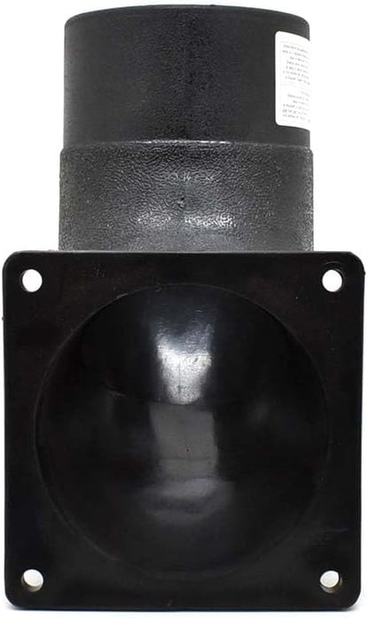 Big Horn 11433 4-5/8-Inch Flanged Elbow, 4-Inch, Black