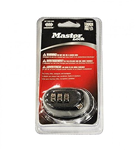 Master Lock Black Gun Trigger Lock, Set Your Own Combination Gun Lock Trigger Guard for Pistols, Rifles, Firearm Safety, 94DSPT
