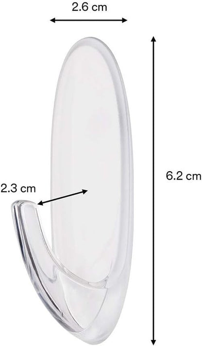 Command Outdoor Window Hooks - Durable Hold for 2 lbs | Medium Size (17091CLR-AWES)