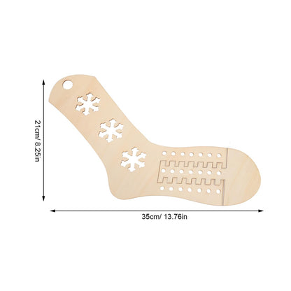 PACKOVE Wooden Sock Blockers Hand Knit Sock Form Knitting Sock Blocker Wooden Sock Knitting Tool Stocking Display Molds DIY Sock Blockers