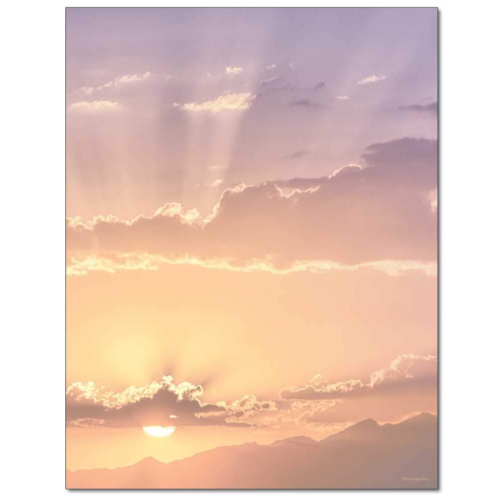 At Sunset Letterhead Laser & Inkjet Printer Paper (25 Sheets)