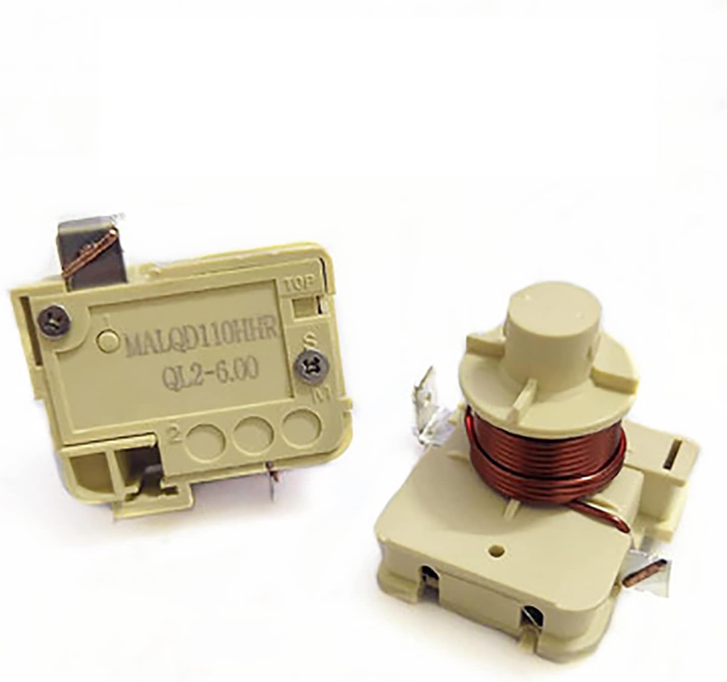 Original QD110H QL2-6.0 Replacement Refrigerator Starter Protector, Heavy Duty Compressor Protector for Various